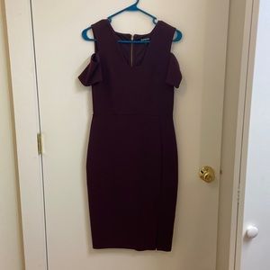 Express cold shoulder bodycon dress